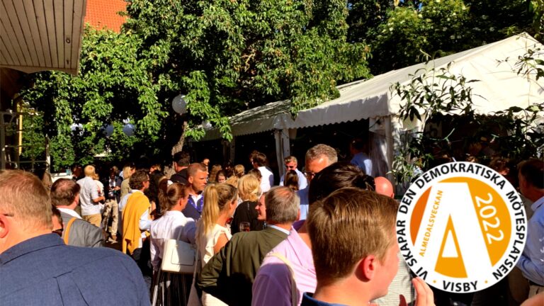 Bild hemsida Almedalen utan text 2030-arenan i Almedalen 2022