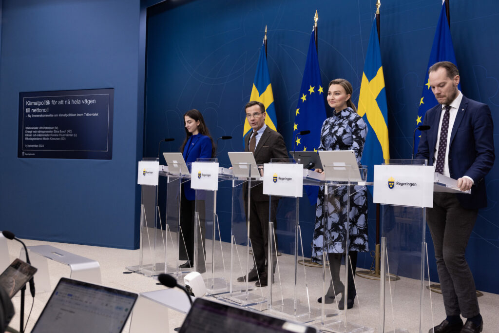 regeringen tidöpartierna klimat Åttapartienighet för alla klimatmål lägger grunden för föregångslandet Sverige