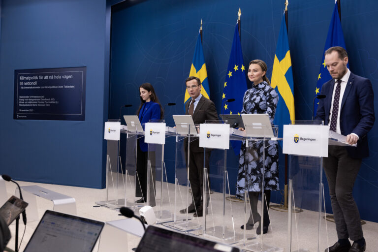 regeringen tidöpartierna klimat Åttapartienighet för alla klimatmål lägger grunden för föregångslandet Sverige