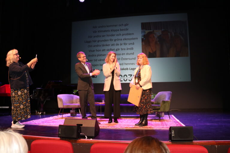 Jakob Lagercrantz minnespris 3 Anne Sörensson, Östersund, mottagare av Jakob Lagercrantz Minnespris